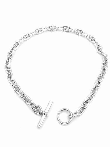 Collier Hermès Chaîne d’ancre - Collier en argent 925, moyen modèle 58 Facettes HERMES COL