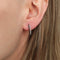 Boucles d'oreilles Créoles ovales - Boucles d’oreilles en or blanc 18 carats et diamants 58 Facettes P1L4