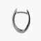 Boucles d'oreilles Créoles ovales - Boucles d’oreilles en or blanc 18 carats et diamants 58 Facettes P1L4