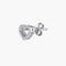 Boucles d'oreilles Boucles d’oreilles cœur en or blanc et diamants 58 Facettes P1L9
