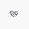 Boucles d'oreilles Boucles d’oreilles cœur en or blanc et diamants 58 Facettes P1L9