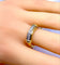 Bague 55 Bague jonc - Or jaune 18 carats et diamants 58 Facettes AB721