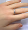 Bague 54 Demi-alliance - Bague en or blanc 18 carats et diamants 58 Facettes AB722