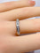 Bague 54 Demi-alliance - Bague en or blanc 18 carats et diamants 58 Facettes AB722
