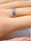 Bague 54 Demi-alliance - Bague en or blanc 18 carats et diamants 58 Facettes AB722