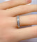 Bague 54 Demi-alliance - Bague en or blanc 18 carats et diamants 58 Facettes AB722