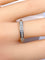 Bague 54 Demi-alliance - Bague en or blanc 18 carats et diamants 58 Facettes AB722