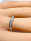 Bague 54 Demi-alliance - Bague en or blanc 18 carats et diamants 58 Facettes AB722