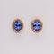 Boucles d'oreilles Boucles d'oreilles - Tanzanites et diamants en or jaune 18 kt 58 Facettes E005