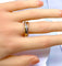 Bague 57 Bague anneaux mobiles en 3 ors 18 carats 58 Facettes AB723