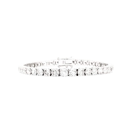 Bracelet Bracelet ligne, or blanc et diamants. 58 Facettes 35403