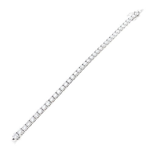 Bracelet Bracelet ligne, or blanc et diamants. 58 Facettes 35403