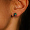 Boucles d'oreilles Boucles d'oreilles en or jaune 18 ct avec opales noires et diamants 58 Facettes E006