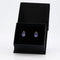 Boucles d'oreilles Boucles d'oreilles en or jaune 18 kt, tanzanites et diamants 58 Facettes E007
