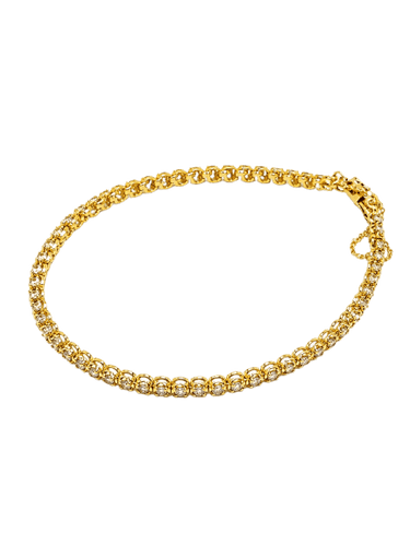 Bracelet Bracelet tennis en or jaune 18 carats et diamants 58 Facettes WC-2025-2216
