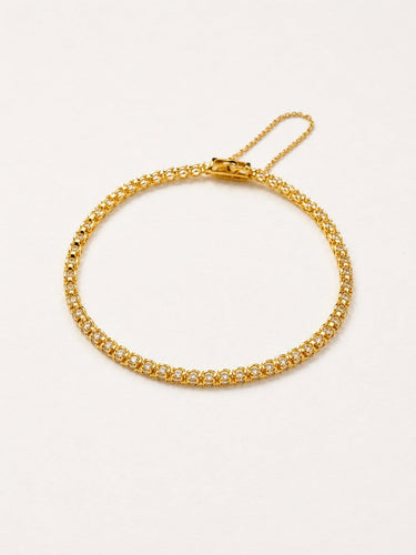 Bracelet Bracelet tennis en or jaune 18 carats et diamants 58 Facettes WC-2025-2216