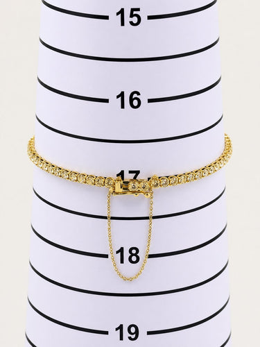 Bracelet Bracelet tennis en or jaune 18 carats et diamants 58 Facettes WC-2025-2216