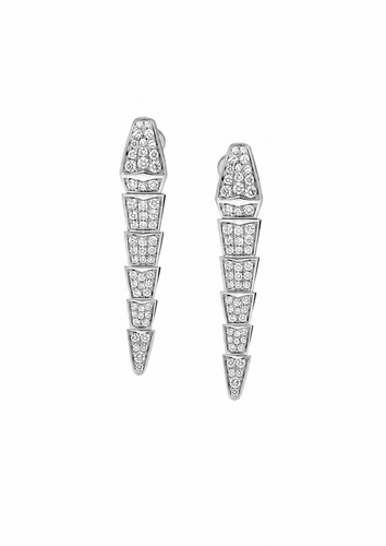 Boucles d'oreilles Bulgari Serpenti Viper - Boucles d’oreilles en or blanc et diamants 58 Facettes 2.19459