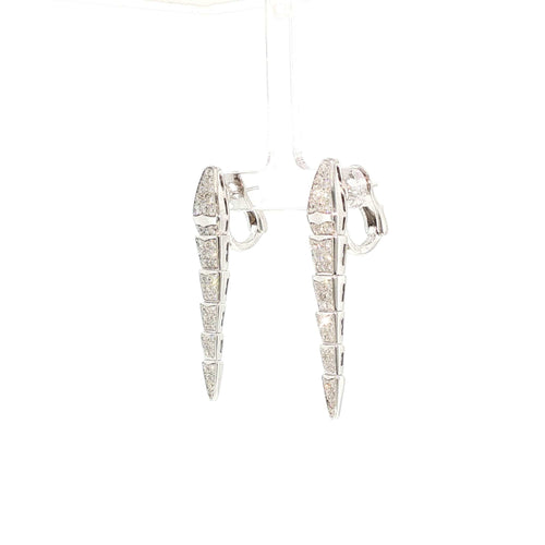 Boucles d'oreilles Bulgari Serpenti Viper - Boucles d’oreilles en or blanc et diamants 58 Facettes 2.19459