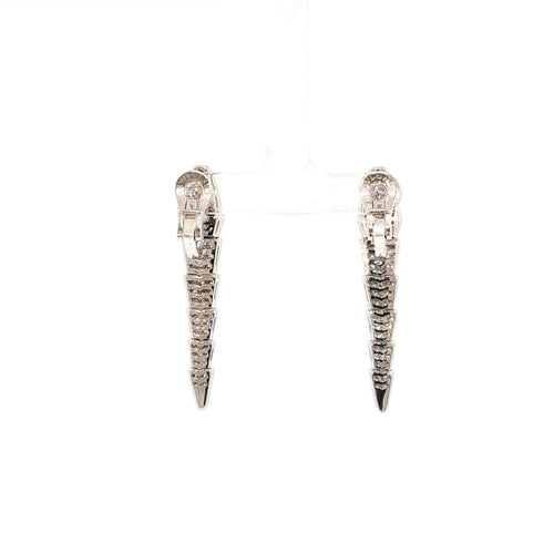 Boucles d'oreilles Bulgari Serpenti Viper - Boucles d’oreilles en or blanc et diamants 58 Facettes 2.19459