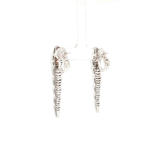 Boucles d'oreilles Bulgari Serpenti Viper - Boucles d’oreilles en or blanc et diamants 58 Facettes 2.19459