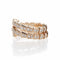 Bague 53 Bulgari Serpenti - Bague 3 rangs en or rose et diamants 58 Facettes 2.19460