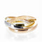 Bracelet Cartier Trinity - Bracelet modèle extra-large en or jaune, rose et blanc 58 Facettes 2.19486