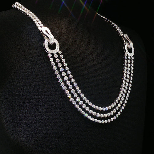 Collier Cartier Agrafe - Collier en or blanc 18 carats et diamants 58 Facettes 2.19484