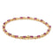 Bracelet Crimson Éclat - Bracelet en or jaune 18 ct avec rubis naturels et diamants 58 Facettes B001