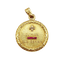 Pendentif Augis - Pendentif médaille d’amour en or 18k, diamant et rubis 58 Facettes A07125