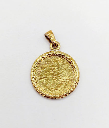 Pendentif Augis - Pendentif médaille d’amour en or 18k, diamant et rubis 58 Facettes A07125
