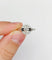 Bague 55 Bague Art déco en or blanc 18k et platine avec diamant taille rose 58 Facettes A07127