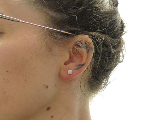Boucles d'oreilles Messika Joy XS - Boucles d'oreilles en or blanc 18k et diamants 0,15 ct 58 Facettes 274722