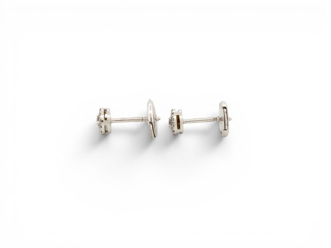 Boucles d'oreilles Messika Joy XS - Boucles d'oreilles en or blanc 18k et diamants 0,15 ct 58 Facettes 274722