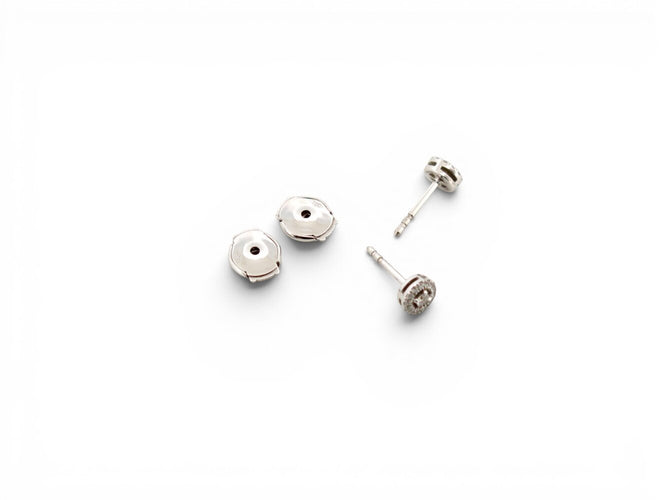 Boucles d'oreilles Messika Joy XS - Boucles d'oreilles en or blanc 18k et diamants 0,15 ct 58 Facettes 274722