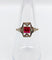 Bague 53.5 Bague Art déco en or 18k avec rubis synthétique et diamants 58 Facettes A07131