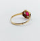 Bague 55.5 Bague Art déco en or jaune 18k et verre rouge (vers 1920) 58 Facettes A07132