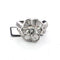 Bague 54 Bague bande en or blanc 18 ct avec diamants 58 Facettes 294/26 Z