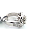 Bague 54 Bague bande en or blanc 18 ct avec diamants 58 Facettes 294/26 Z