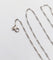 Collier Art déco - Chaîne gourmette alternée en platine 42,5 cm 58 Facettes A07144