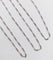 Collier Art déco - Chaîne gourmette alternée en platine 42,5 cm 58 Facettes A07144