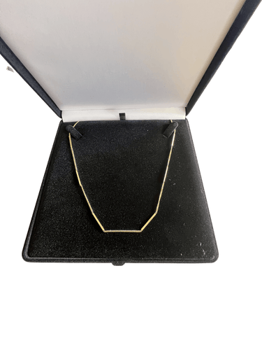 Collier Collier - Maille gourmette alternée en or jaune 18 carats 58 Facettes 49