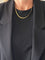 Collier Collier maille anglaise en or jaune 18 carats 58 Facettes N50