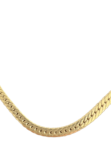 Collier Collier maille anglaise en or jaune 18 carats 58 Facettes N50