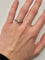 Bague 53 Bague en or blanc 18K et platine 950 sertie d’un diamant 58 Facettes 1890