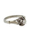 Bague 53 Bague en or blanc 18K et platine 950 sertie d’un diamant 58 Facettes 1890