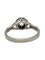 Bague 53 Bague en or blanc 18K et platine 950 sertie d’un diamant 58 Facettes 1890