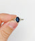 Bague 57 Bague Art déco en or blanc 18k et verre bleu (circa 1920) 58 Facettes A07151