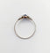 Bague 57 Bague Art déco en or blanc 18k et verre bleu (circa 1920) 58 Facettes A07151