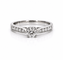 Bague 53 Solitaire - Bague en or blanc 18 carats et diamants naturels 58 Facettes 90598-ac12406
